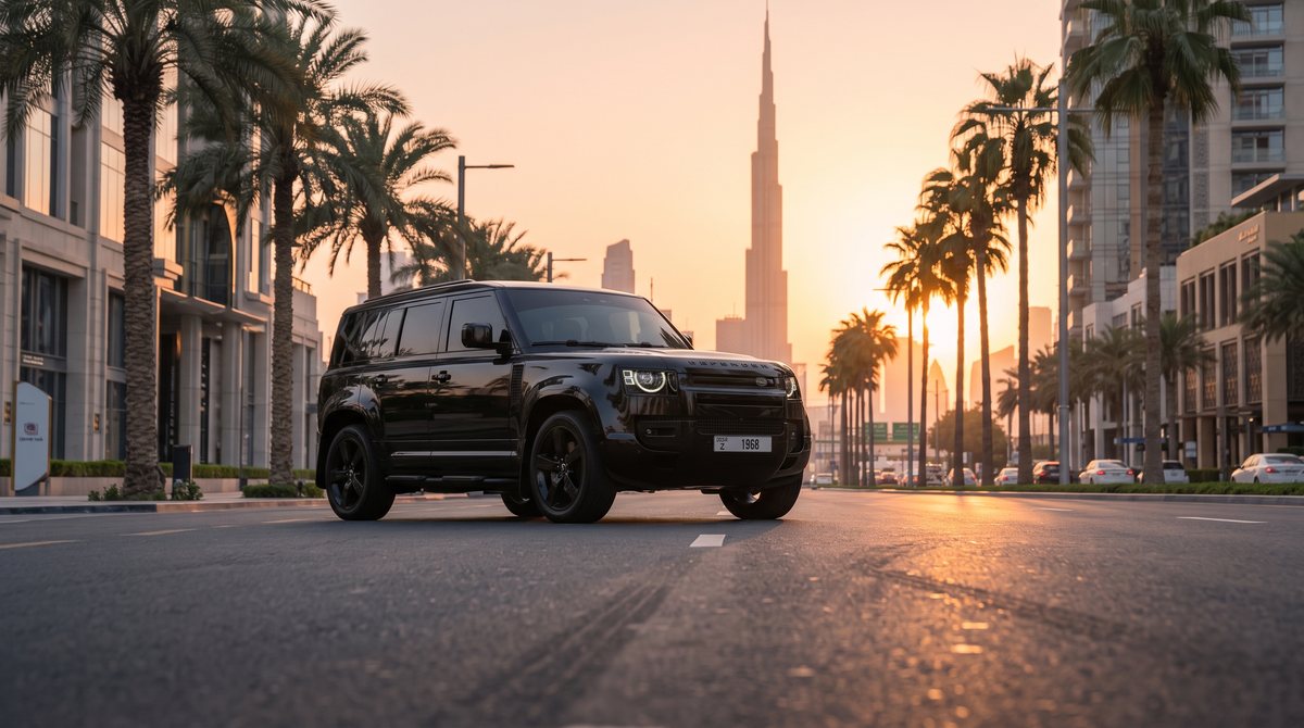 Land Rover Defender, black